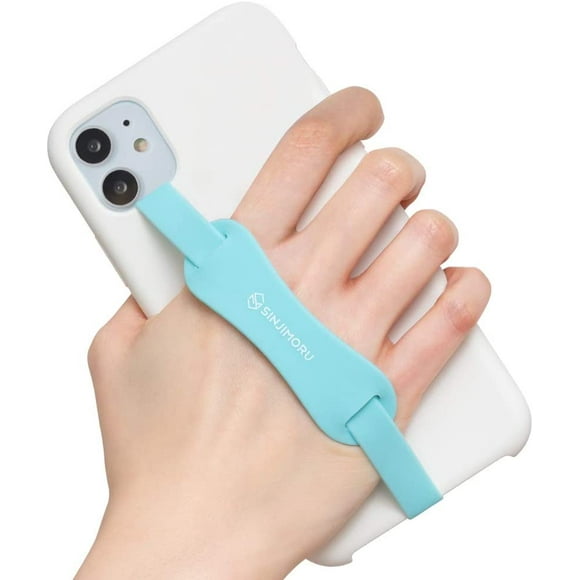 IBAOLEA Universal Silicone Loopy Phone Grip Holder, Cell Phone Loop Strap as a Phone Kickstand, Comaptible with Any Phone Cases. Sinji Loop Stand Mint Mint