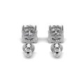 thumbnail image 3 of Cate & Chloe Mia 18k White Gold Plated Stud Earrings with 2ct Simulated Diamonds Gift for Women, 3 of 12