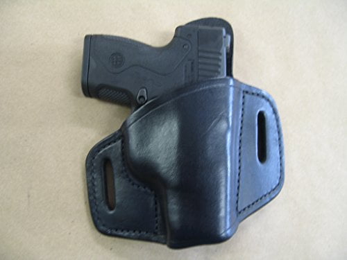 Bersa Thunder 9, Thunder Pro Leather 2 Slot Molded Pancake Belt Holster Black