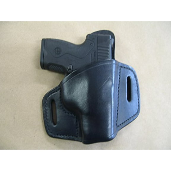 Bersa Thunder 9, Thunder Pro Leather 2 Slot Molded Pancake Belt Holster Black