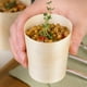 thumbnail image 3 of EeaseMX 20 vasos de madera desechables, redondos, para agua y ensaladas., 3 of 7