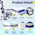 thumbnail image 5 of Beach Chair,330lbs Folding Backpack Chairs for Adults with 5-Position Backrest,Storage Pockets,Towel Bar & Headrest, Foldable Low Beach Lounge,Portable Aluminum Lay Flat Camping Chair,Yellow, 5 of 13