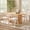 White Oak, variant on Walker Edison Modern Oval Oak Veneer Dining Table for 6, Medium Brown Oak