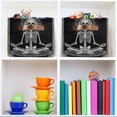 thumbnail image 6 of Ryvnso Mandala Skeleton Sitting Storage Basket Large Bin Foldable Boxes Toys Organizer 14.2x10.2x8.3in 2 PCs, 6 of 8