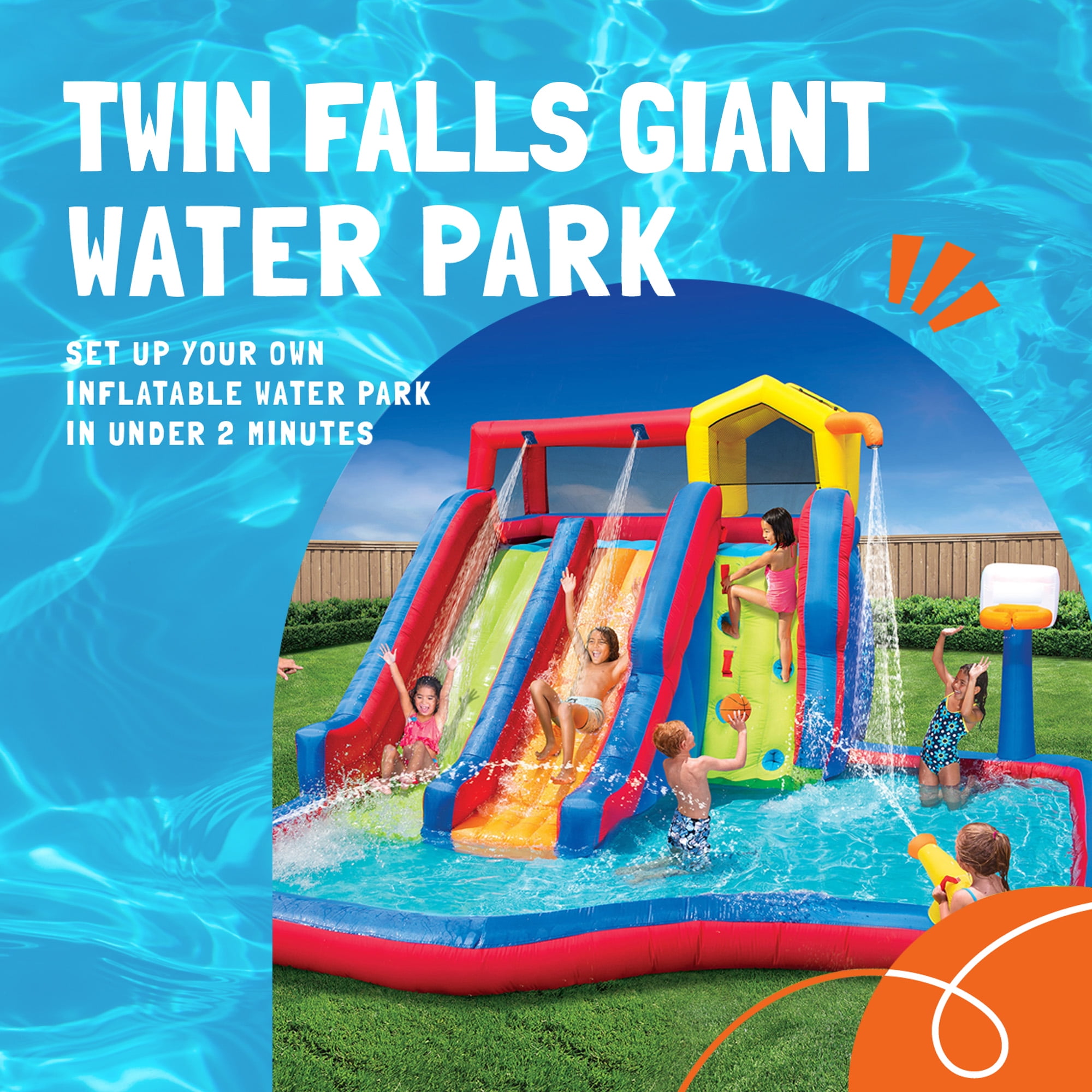 Banzai Twin Falls Inflatable Water Slide Splash Park Costa Rica Ubuy