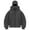 Dark Gray, variant on TTUHYWXI Balaclava Hoodie Jacket for Women Men, Y2K Zip Up Fashion Outerwear Double Layer Hooded Pullover, Winter Hip Hop (Clear, S)