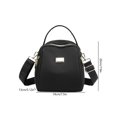 thumbnail image 3 of Mochila de nailon para mujer, duradera, ligera, para el ocio diario (negro) Tmvgtek Para Estrenar, 3 of 7