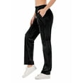 thumbnail image 2 of FANNYC Women's Velvet Sweatpants Solid Lightweight Jogging Activewear Pants Loose Casual Track Pants Yoga Running Fitness Exercise Tracksuit Long Trousers, 2 of 5