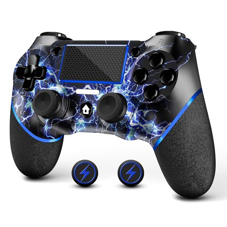 Wireless Controller for PS4, Custom Design V2 Gamepad Joystick for PS4 with Non-Slip Grip of Both Sides and 3.5mm Audio Jack!
