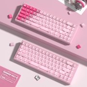 COSTOM 150 Keys Pink Keycaps Cherry Profile Clear Keycaps Set Fit for 61/64/87/104/108 Cherry Mx Switches Mechanical Keyboard