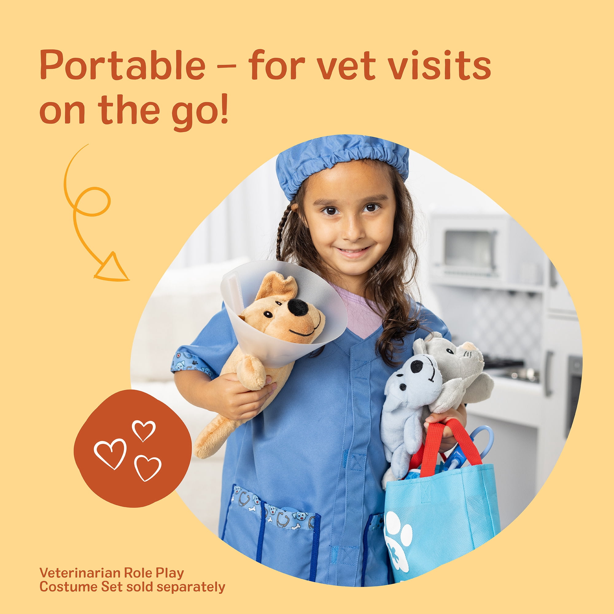 Melissa & Doug Examine and Treat Pet Vet Play Set (24 Pieces)
