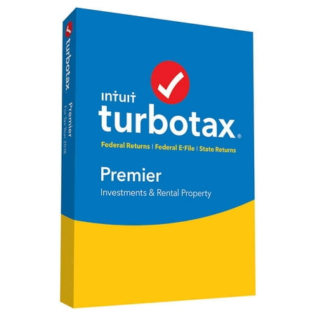 TurboTax Premier 2018 Federal + Efile + State (PC/Mac (Best Price For Turbotax Premier 2019)
