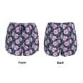 thumbnail image 5 of Lsque Flowers Printed Women's Running Shorts with Liner Pockets,Elastic Quick Dry Workout Athletic Gym Yoga Shorts,Womens High Waist Shorts-Small, 5 of 9