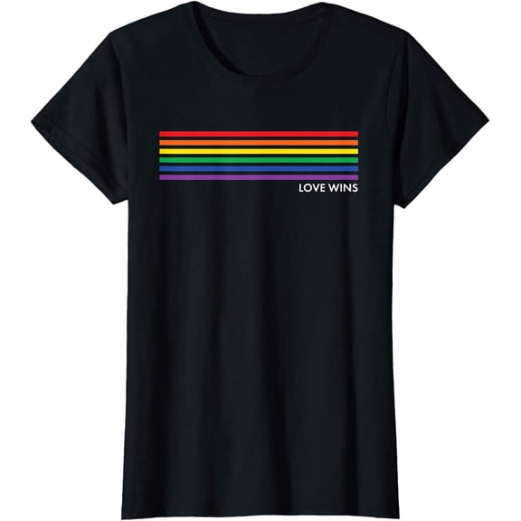 Women Tops Pride Rainbow Equality Gift Short Sleeve Casual T-Shirt