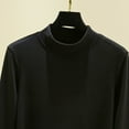 thumbnail image 3 of FAIWAD Women's Mock Neck Long Sleeve Tops Slim Fitted Lightweight Thermal Pullover Basic Layer Soft Comfy Tshirt, 3 of 6