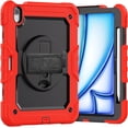 thumbnail image 2 of REQO Case for iPad Air 11" M3 2025,Built-in Protective Film Shockproof Wrist Strap Rotating Kickstand Protective Cover Case with Shoulder Rope for iPad Air 11" 7th Generation (M3) 2025, 2 of 9