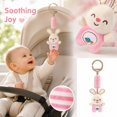thumbnail image 4 of Knisume Stuffed Animals Plush Toy - Hanging Activity Doll for Crib Car Seat, Sensory Development Companion, Cute Plushies Gift for New Parents, 4 of 5