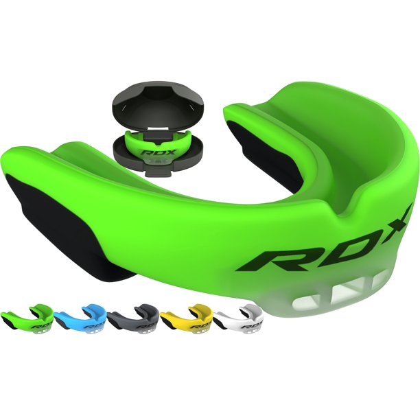 RDX Mouth Guard Sports Teeth Protector Teeth & Brace Protection for sports Dental Guard, Green