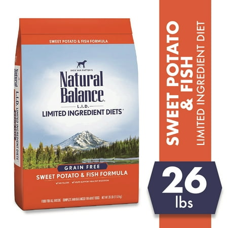 Natural Balance Limited Ingredient Grain-Free Sweet Potato & Fish Dry Dog Food, 26 (Best Natural Balance Dog Food For Allergies)