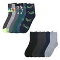 thumbnail image 3 of 6 Pairs Kids Boys Design Crew Socks Size 6-8 Animal Prints Novelty Wholesale New, 3 of 5
