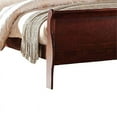 thumbnail image 4 of Maklaine 63" Transitional Style Wood Queen Sleigh Bed in Brown, 4 of 5