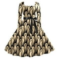 thumbnail image 1 of Halloween pour Femmes Robe Tunique Évasée Imprimée Invité de Mariage Tenue Formelle, 1 of 2