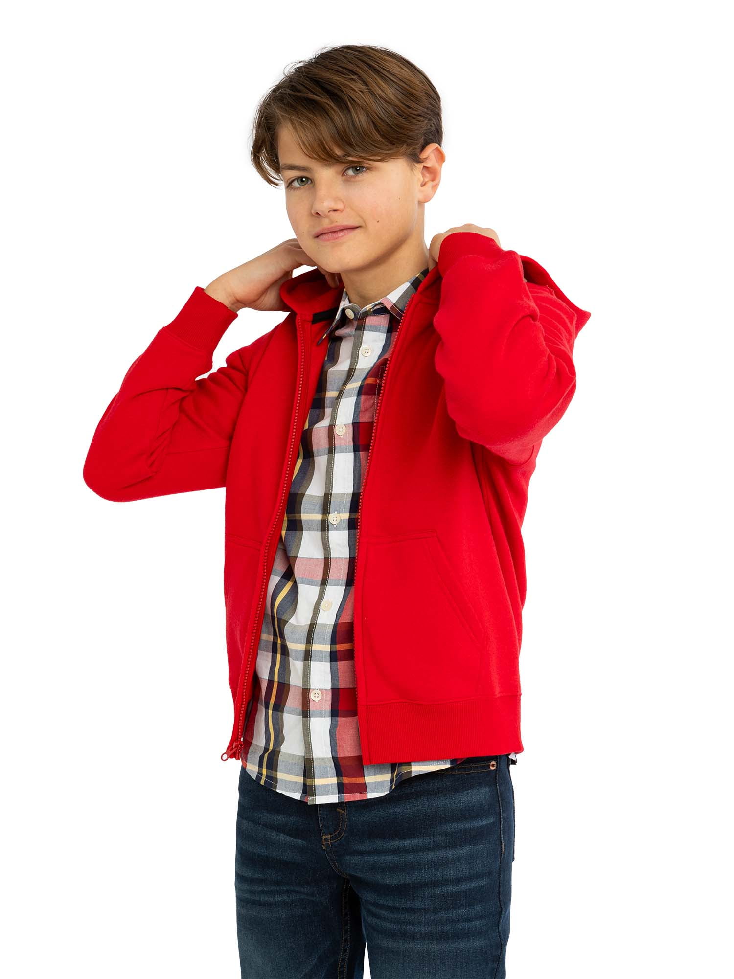 U.S. Polo Assn. Boys Fleece Zip-Up Hoodie, Sizes 4-18