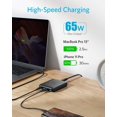 thumbnail image 3 of Anker 65W 4 Port PIQ 3.0 & GaN Fast Charger Adapter, PowerPort Atom III Slim Wall Charger with a 45W USB C Port, 3 of 7