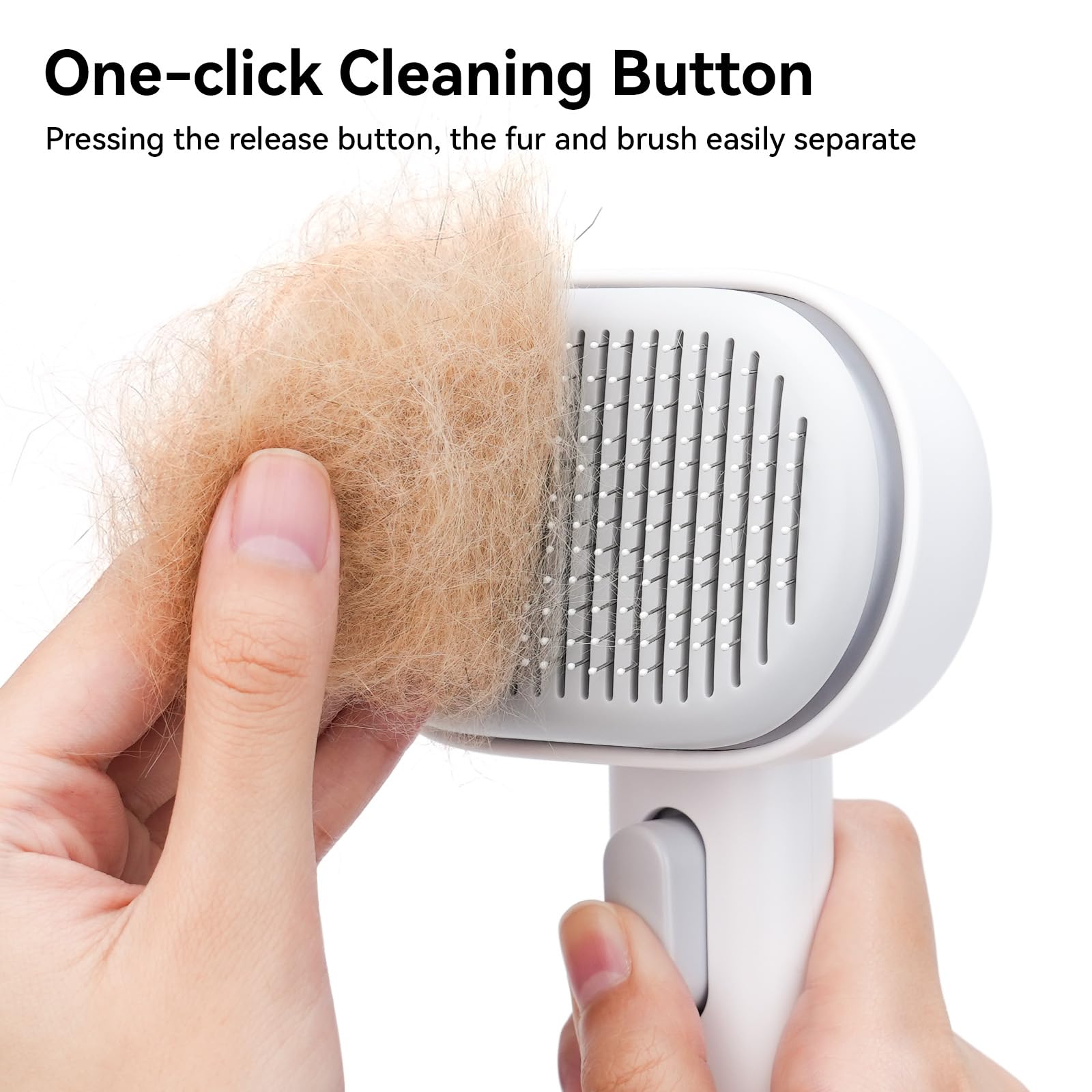 Aumuca Cat Brush with Self-Cleaning Button photo 2