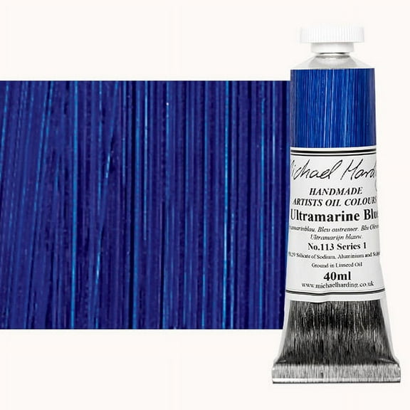 Michael Harding Artists Oil Color - Ultramarine Blue, 40 ml tube