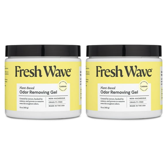 Gel eliminador de olores Fresh Wave Lemon, 450 ml, paquete de 2