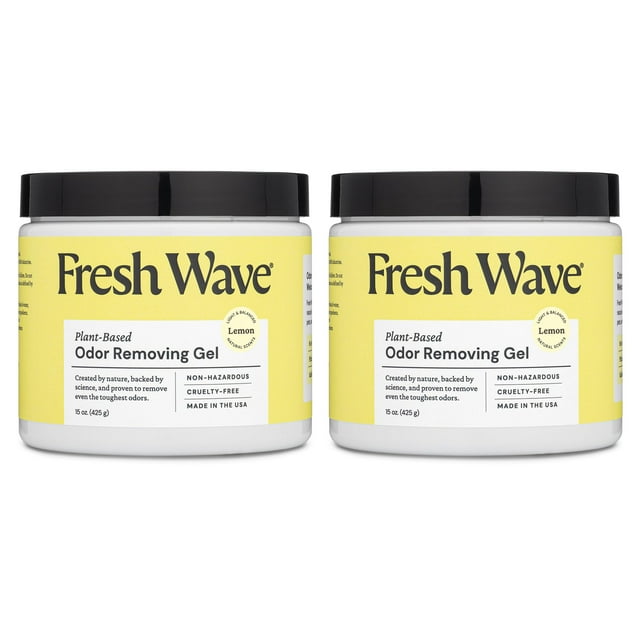 Gel eliminador de olores Fresh Wave Lemon, 450 ml, paquete de 2