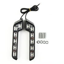 2PCS Super White 6 Led Car 12V Daytime Running Light Driving Fog Lamp L-Shaped