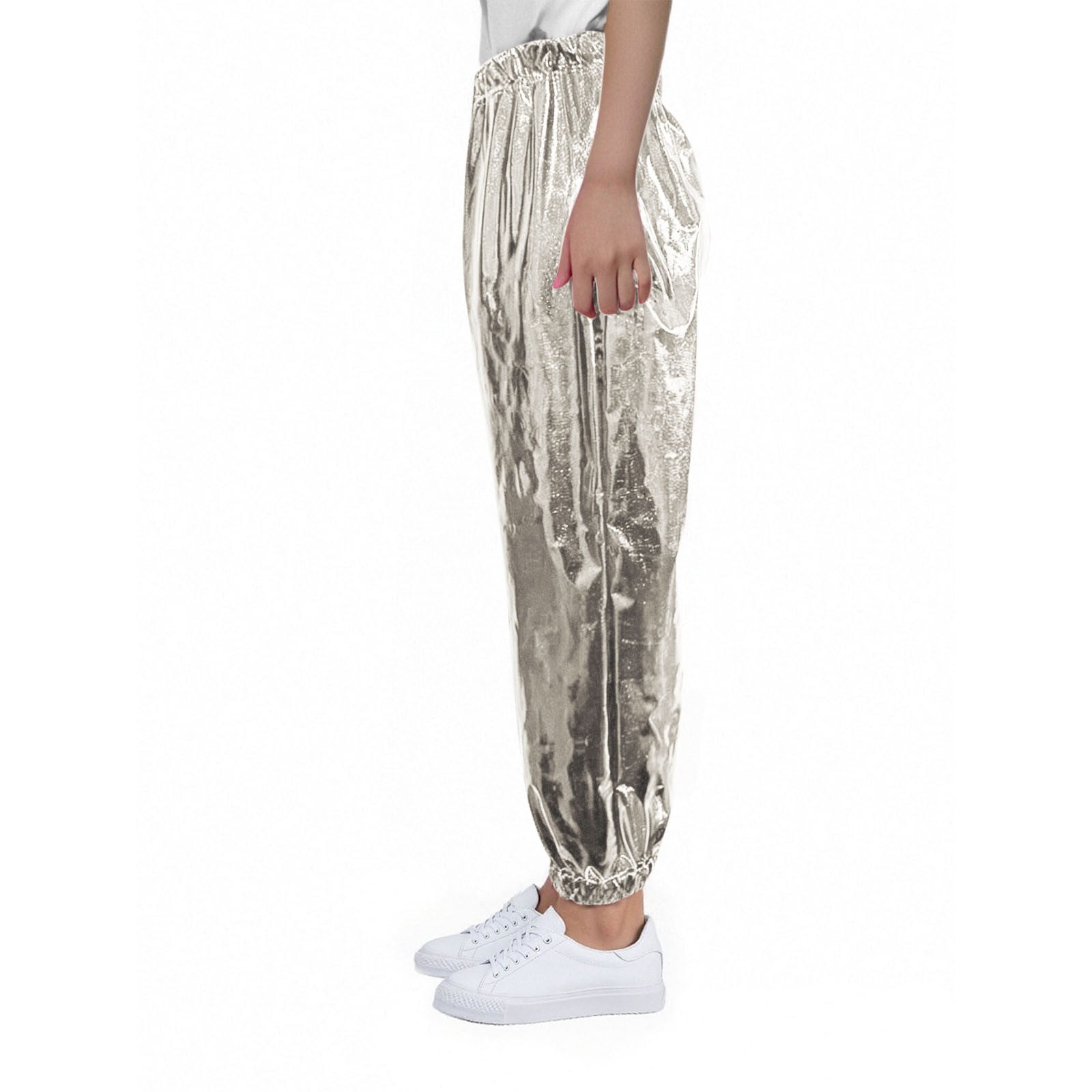 Legging à Paillettes Fines Pour Garçons Et Filles - Stretch, Coupe Ajustée - Danse, Entraînement