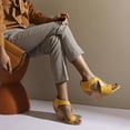 thumbnail image 4 of SACFOF Womens Fashion Wedge High Heels Hollow Out Sandals Open Toe Back Zipper Summer Shoes, 4 of 6