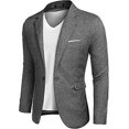 thumbnail image 1 of Men's Casual Suit Blazer Jackets Lightweight Sports Coats One Button, 1 of 5