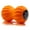 Orange, variant on Zyllion Rechargeable Vibrating Peanut Massage Ball Roller for Muscle Pain, Black