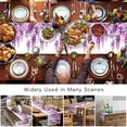 thumbnail image 6 of Table Runner Wisteria Floral Table Decoration for Kitchen Dinning Light Pink Leaf Table Decoration for Indoor Outdoor Party Wedding Decor 13x72inch, 6 of 7