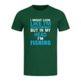 thumbnail image 3 of TWZH Men I Might Look Like I'm Listening Letter T-Shirt Funny Style Tee, 3 of 7