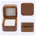 thumbnail image 4 of REGALWOVEN Wood Ring Box for Proposal, Engagement, Wedding, Ceremony, Jewelry Ring Box Storage Ring Holder Box Beige 2*2*1.6in, 4 of 6