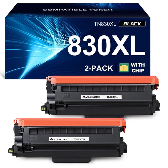 Cartucho de tóner ALLWORK TN830XL compatible con Brother (2 negros)
