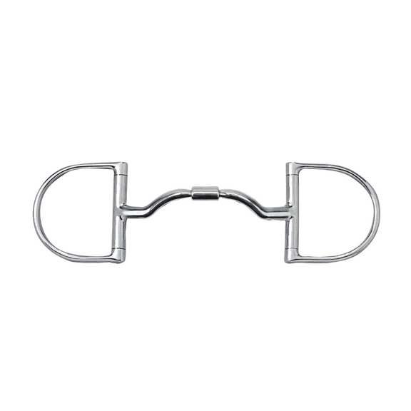 Myler 33WL Wide Ported Barrel Snaffle - Dressage Legal Level 3 Bit - Stainless Steel with Copper Inlay