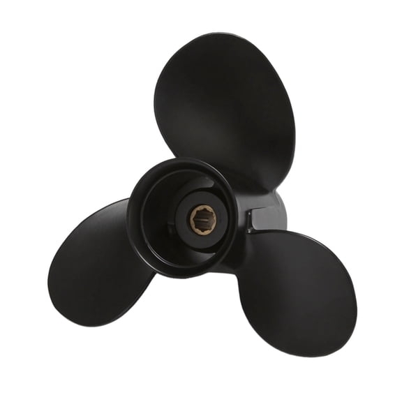 9 x 8 for Mercury 6-15HP Marine Boat Outboard Propeller 8 Spline Tooth 3 Blades Standard Rotation