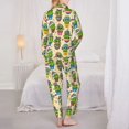 thumbnail image 3 of Bingfone Womens Pajama Sets Cute Cartoon Cactus Print,Long Sleeve Loungewear Pajamas Set-Medium, 3 of 8