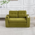 thumbnail image 2 of S-HOME Versatile Fold Out Floor Couch Bed Memory Foam Cushions With Side Pockets And Cup Holders For  Living Room And Bedroom Spaces
, Olive,, 2 of 18