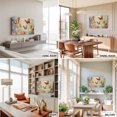 thumbnail image 5 of Indoor Elastic TV Cover for 55 Inch Flat Screen TVs,Spring Garden Flower Butterfly Stretch TV Screen Protector Smart Television Protection Covers TVs Enclosure,Wildflower Oil Painting Art, 5 of 9