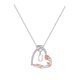 thumbnail image 2 of Collar para mujer, joyería para mujer, collar con colgante de letra y corazón de rosa de colores, joyería para aniversario, día de San Valentín., 2 of 5