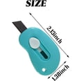 thumbnail image 2 of 25PCS Mini Retractable Utility Knife Box Cutter, Random Color, 2 of 5