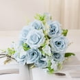thumbnail image 1 of DPTALR Nordic Ins Artificial Flower Simulation Flower Living Room Decoration Plastic Flower Silk Flower Dining Table Flower Decoration Bouquet Simulation Rose, 1 of 2