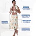 thumbnail image 3 of Colevkie Men's Wearable Bath Skirt & Towel 2 Pieces Bath Wrap Set Soft Absorbent Beach Towel Bath Towel Polyester with Pocket Portable Home Sauna Hotel Printed Beach Pattern, 3 of 7